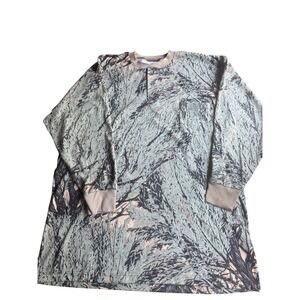 New Sage Country‎ Brush Hunter Camo Henley Shirt XL USA Made Long Sleeve